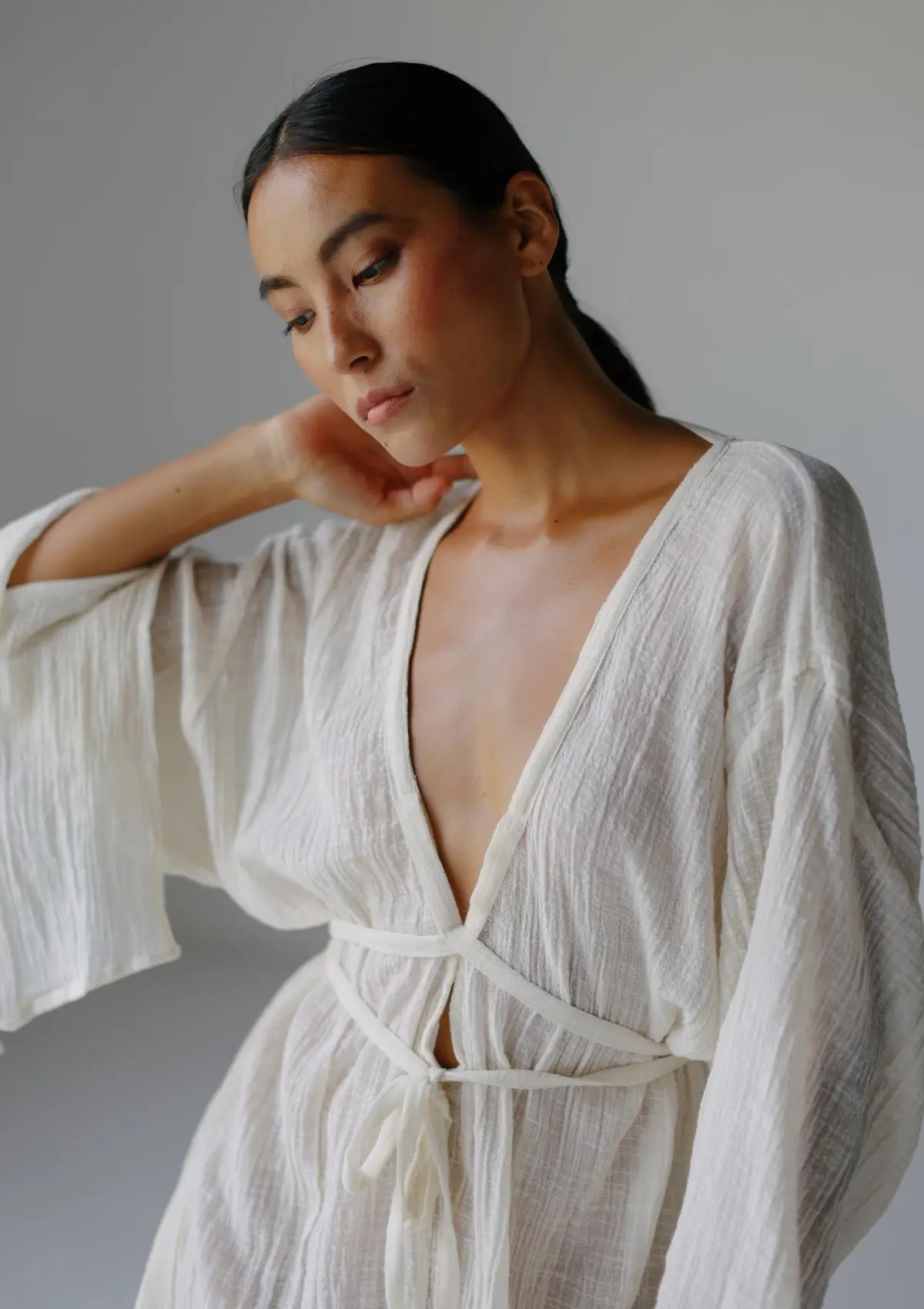 SAYDA MINI DRESS- NATURAL - Image 6