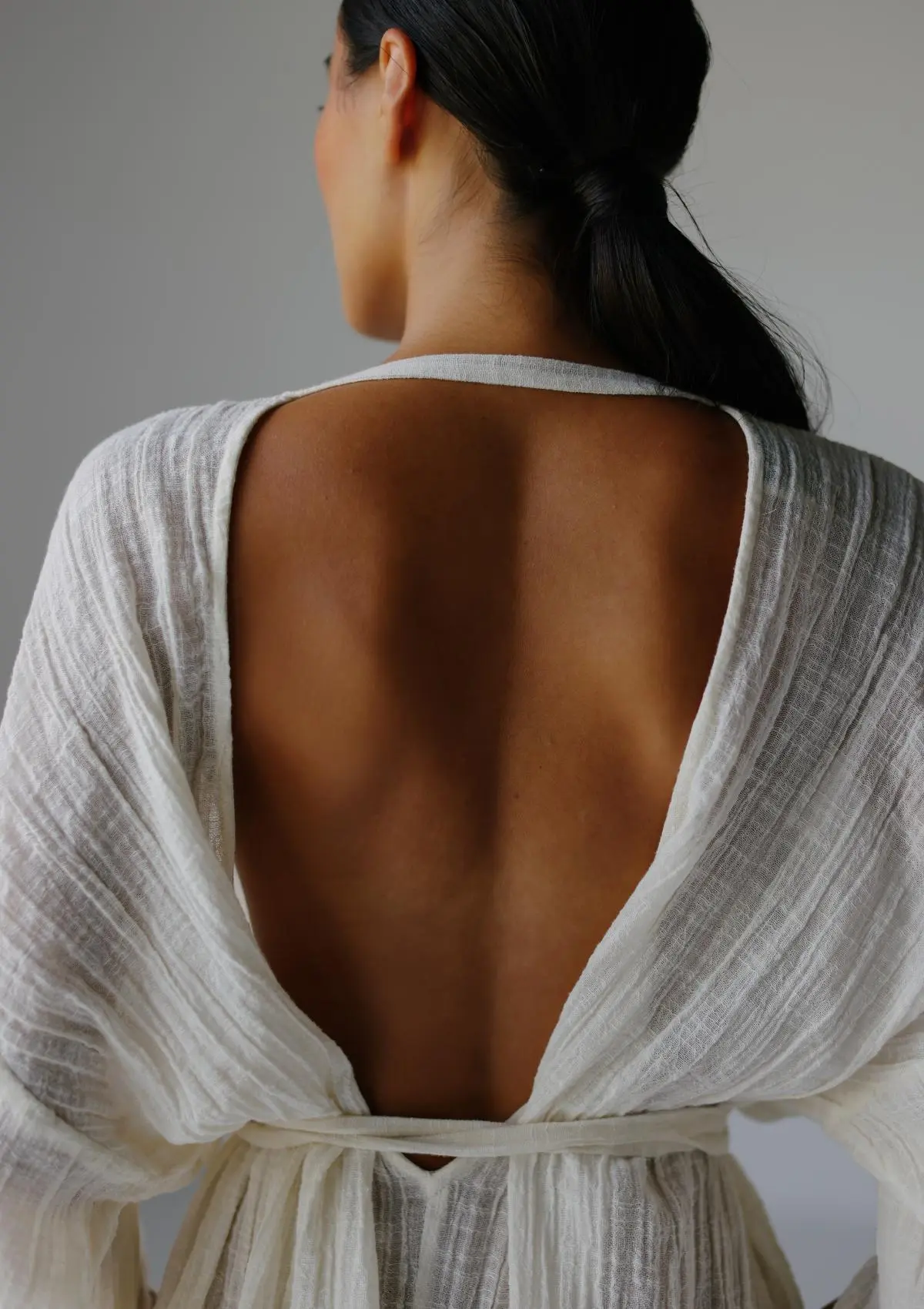 SAYDA MINI DRESS- NATURAL - Image 7