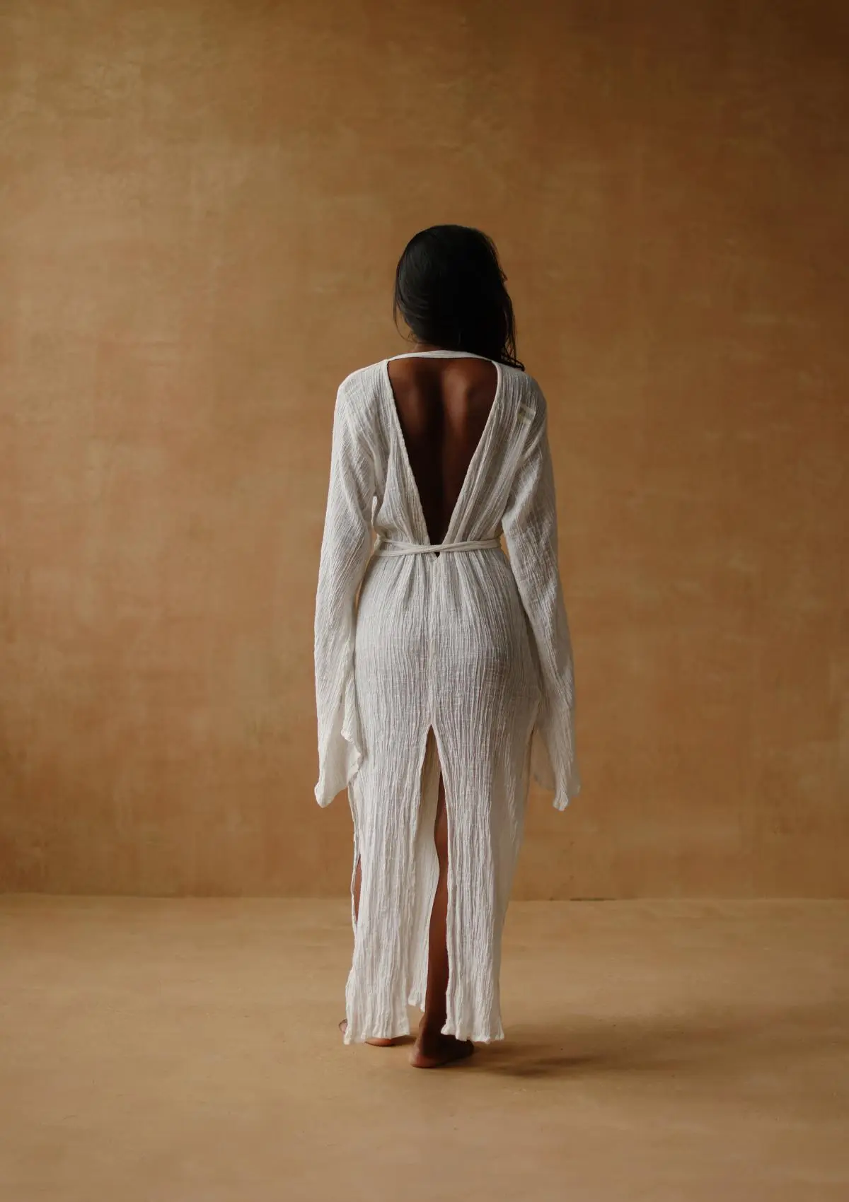 SIA KAFTAN DRESS - NATURAL - Image 10