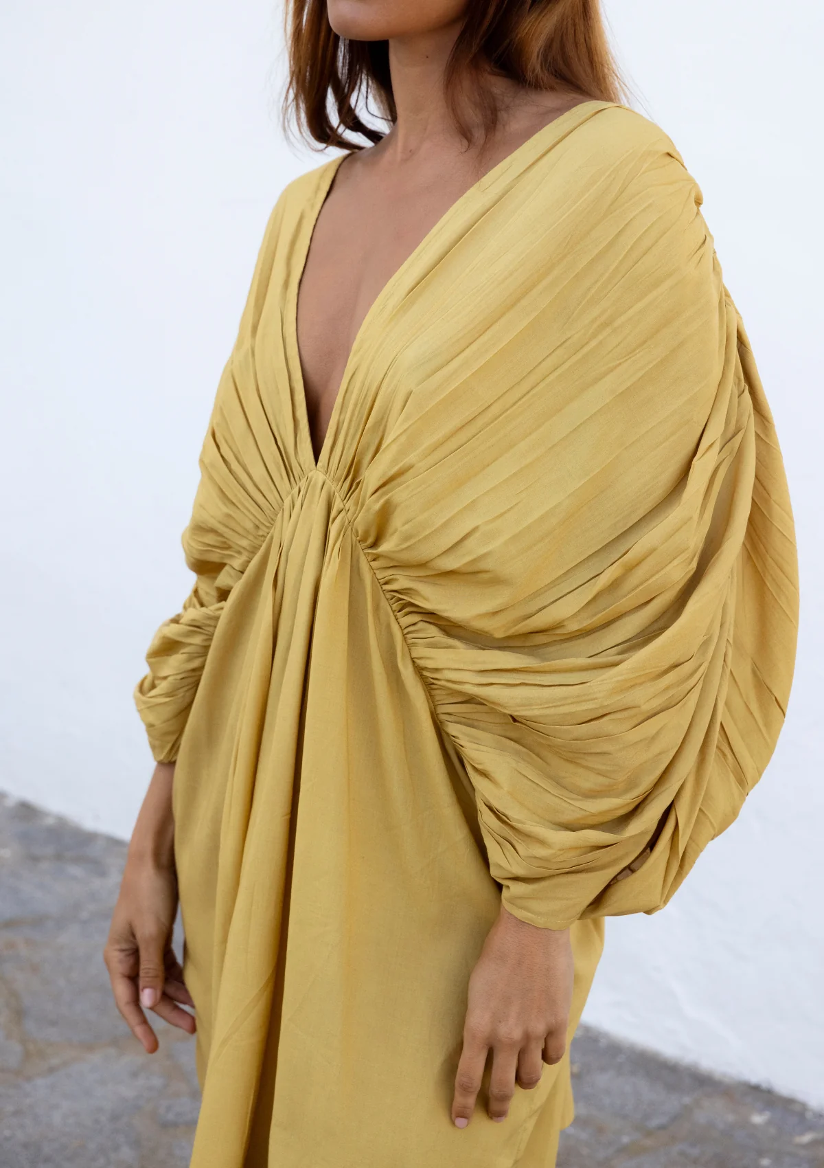 SOLEIL MINI DRESS - INDIAN TAN - Image 6