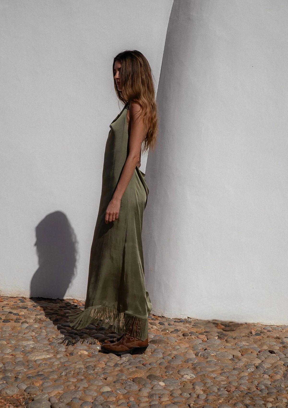ZARAIA DRESS- OLIVE - Image 4