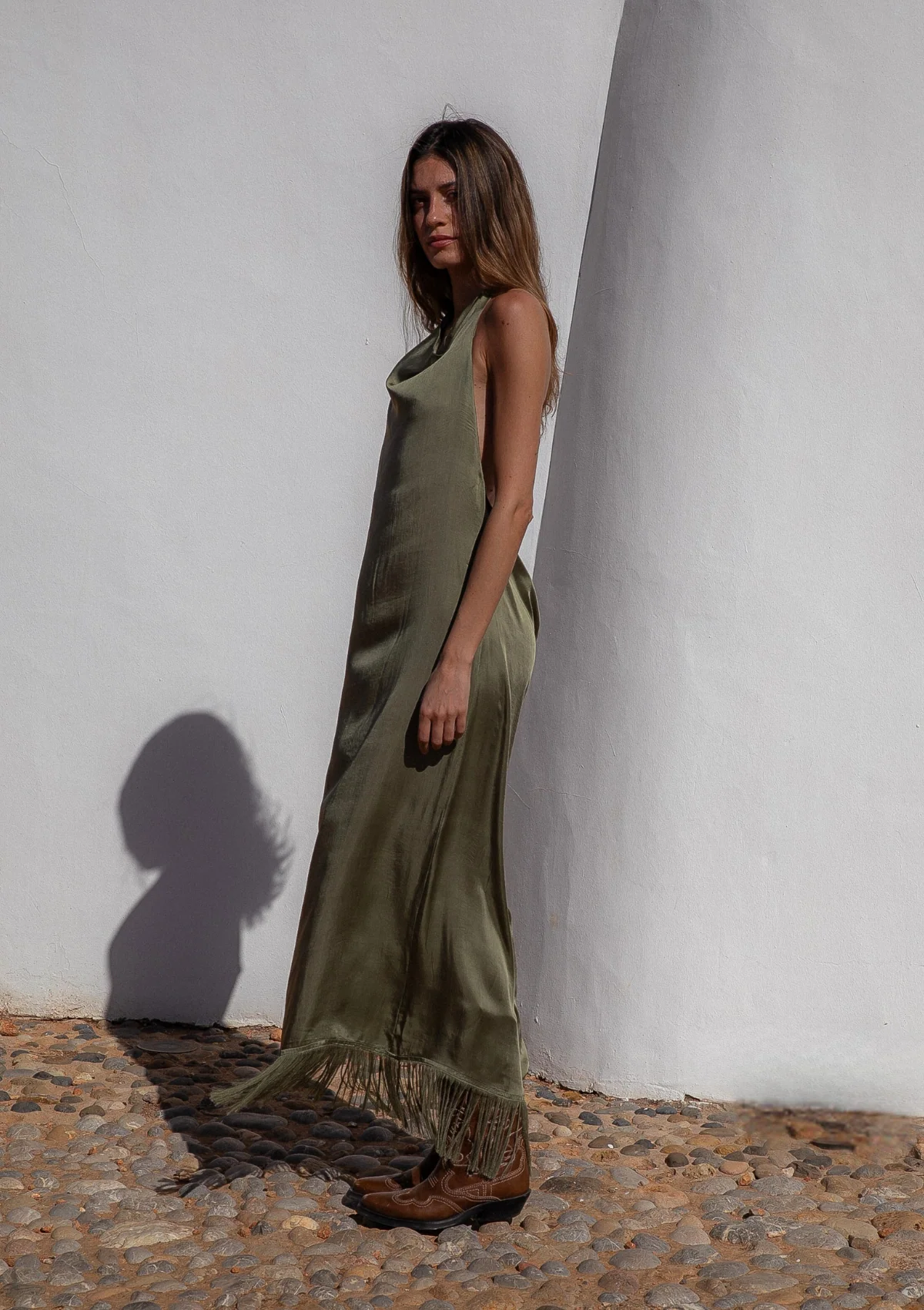 ZARAIA DRESS- OLIVE - Image 5