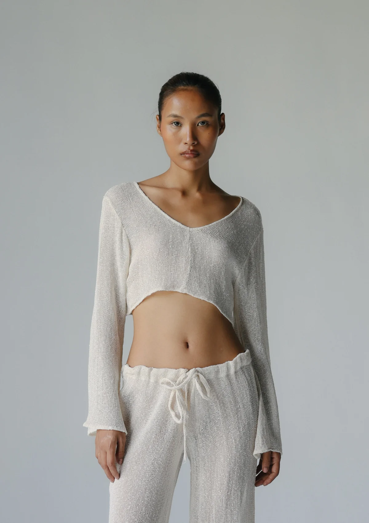 VEDA CROP TOP - NATURAL