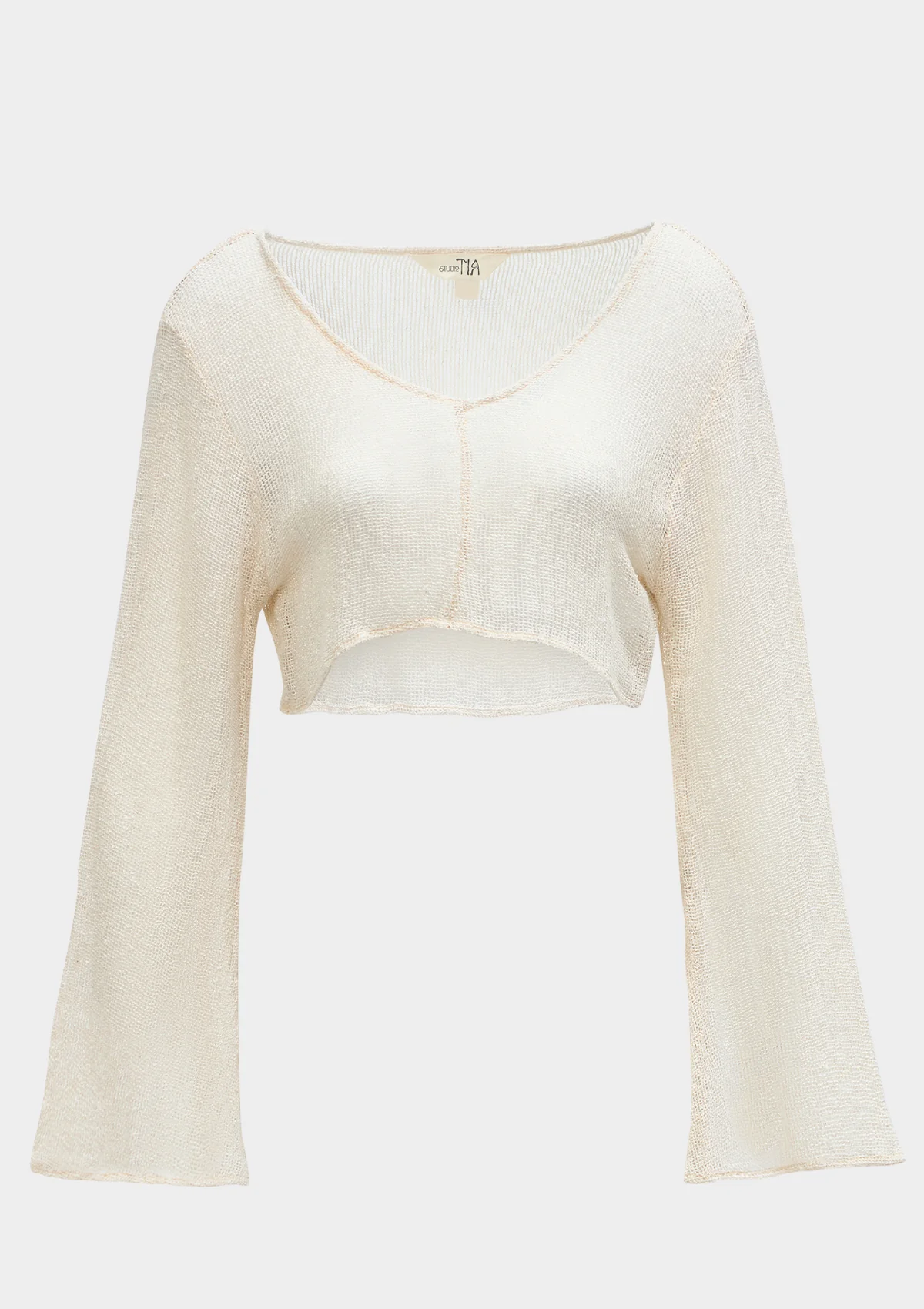 VEDA CROP TOP - NATURAL - Image 4