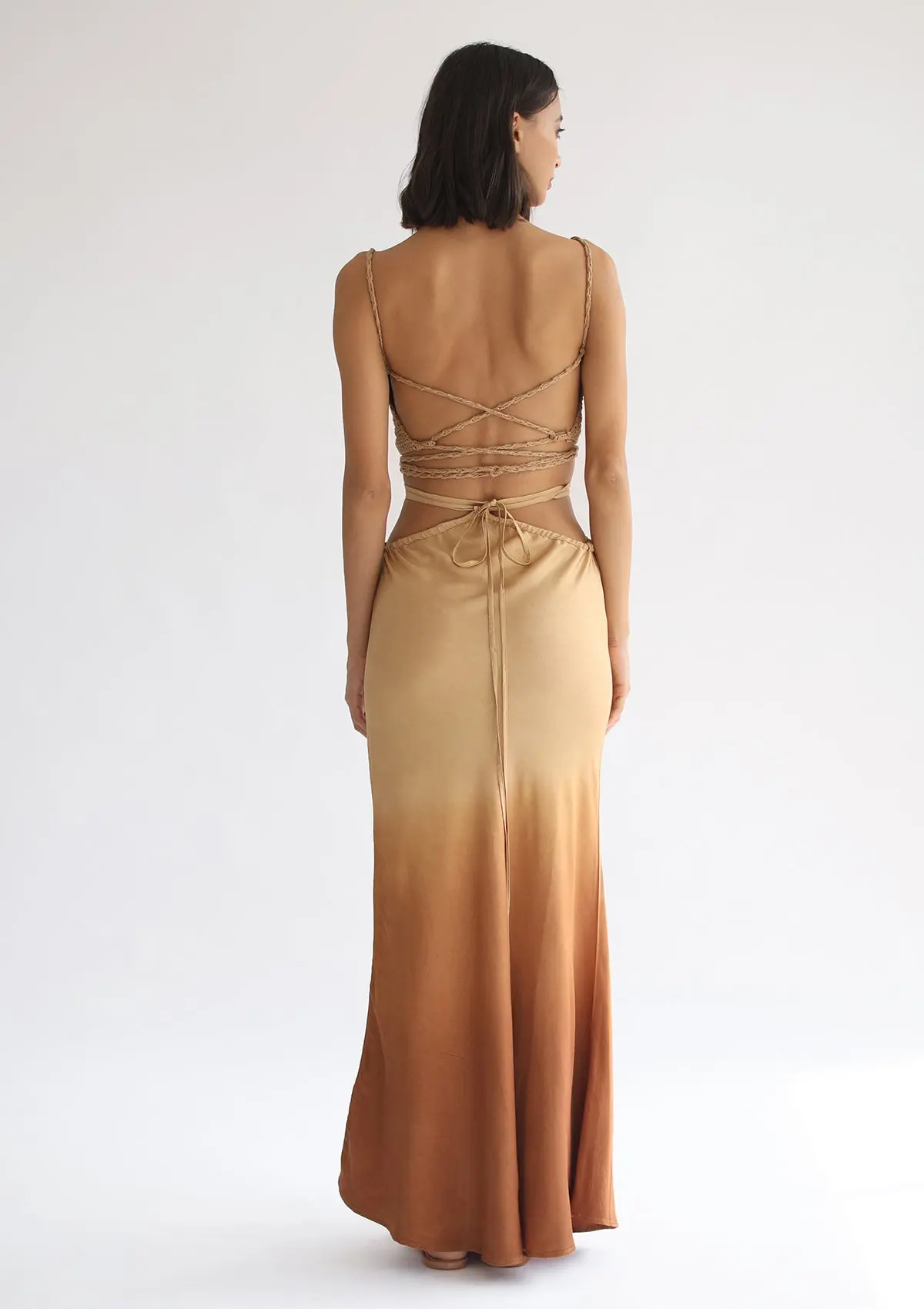 YARA MAXI SKIRT - INCA GOLD OMBRE - Image 5