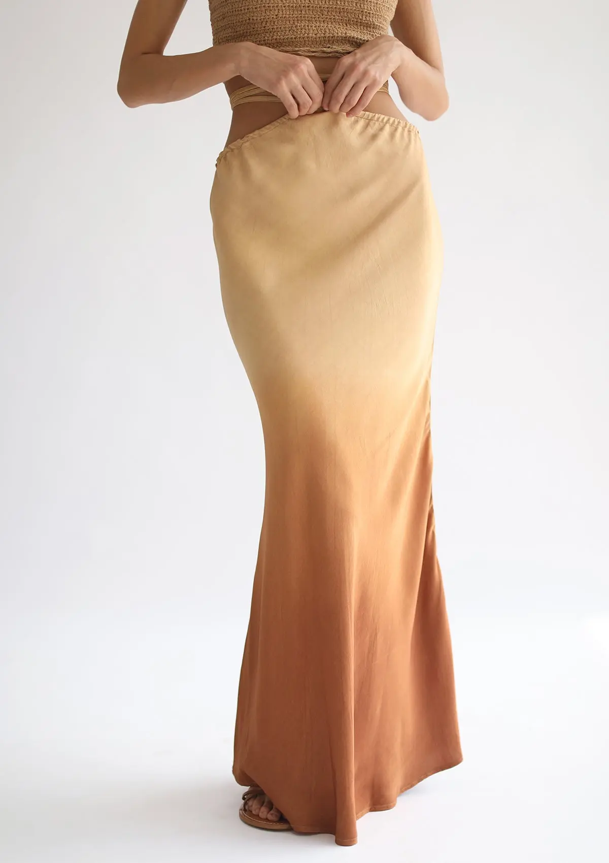 YARA MAXI SKIRT - INCA GOLD OMBRE - Image 7
