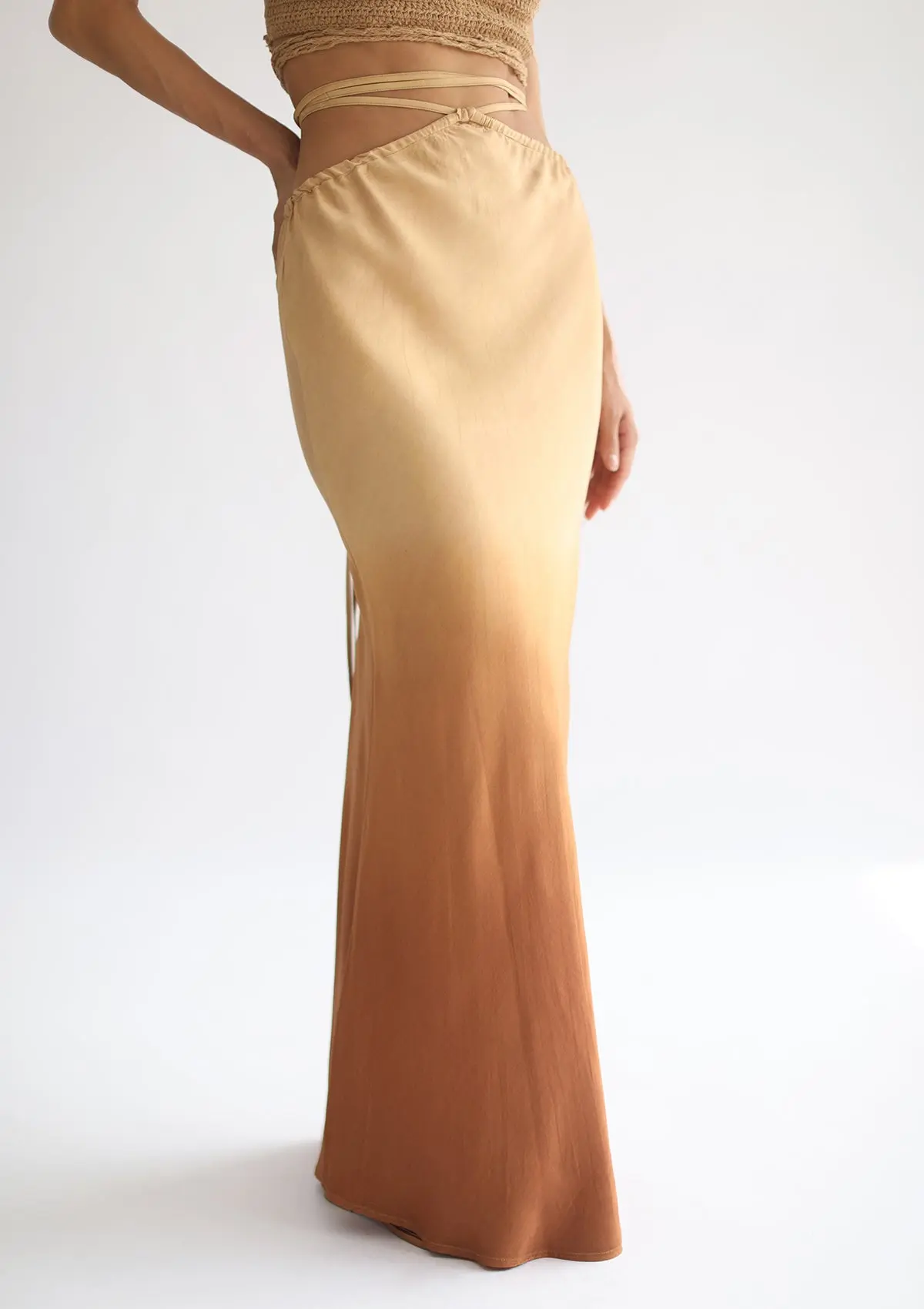 YARA MAXI SKIRT - INCA GOLD OMBRE - Image 8