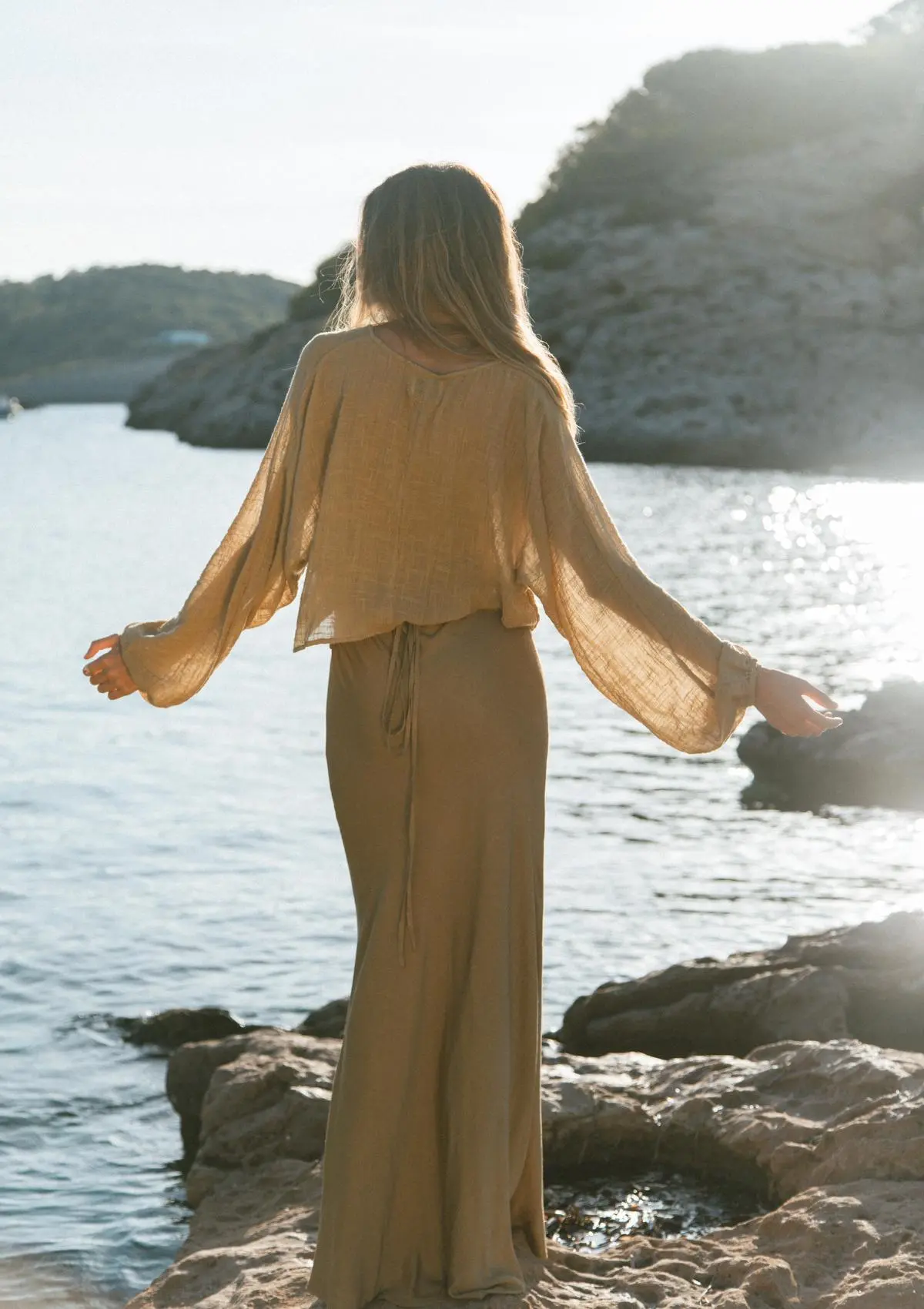 YARA MAXI SKIRT - GOLDEN TAN - Image 3