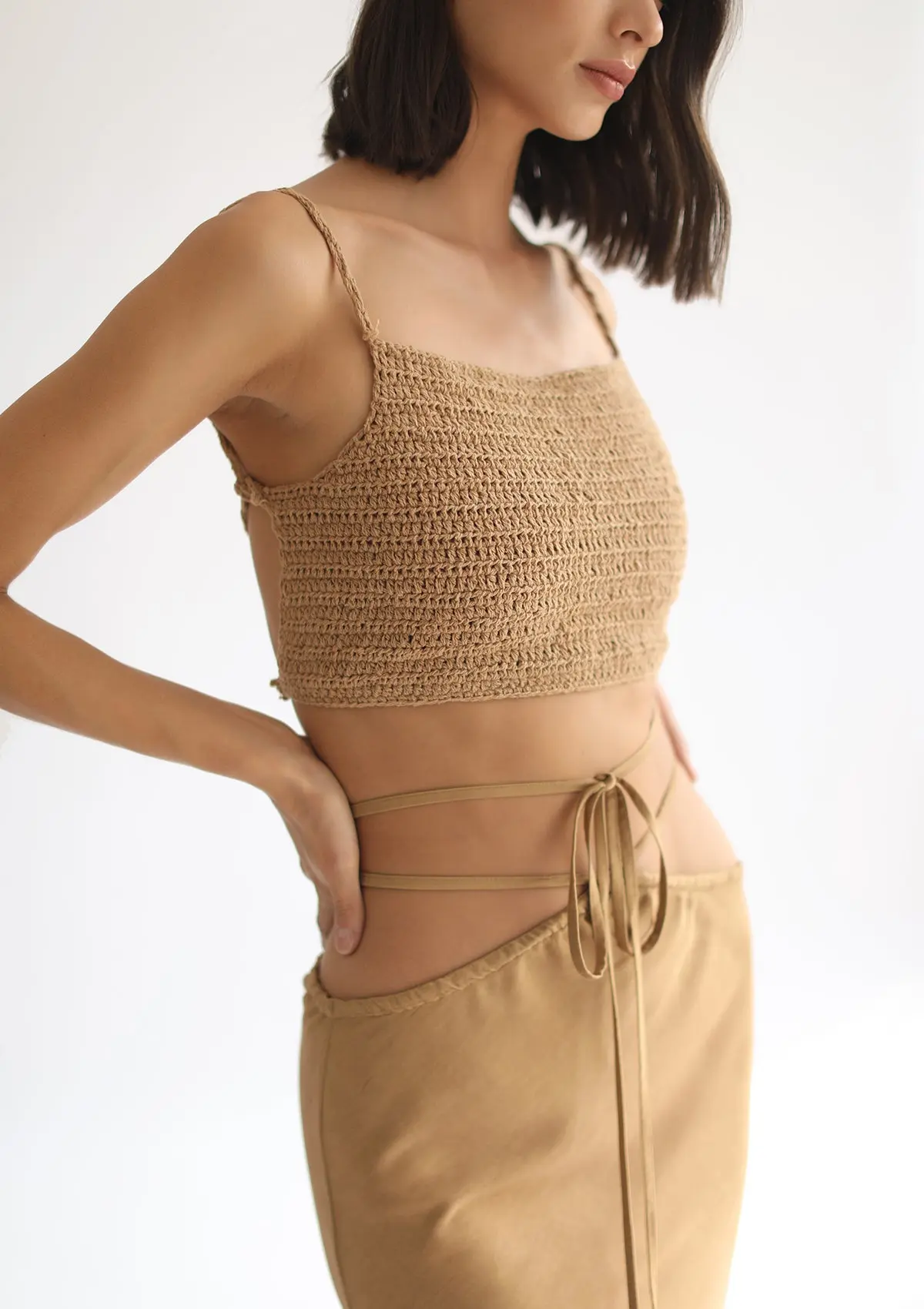 YARA MAXI SKIRT - GOLDEN TAN - Image 8